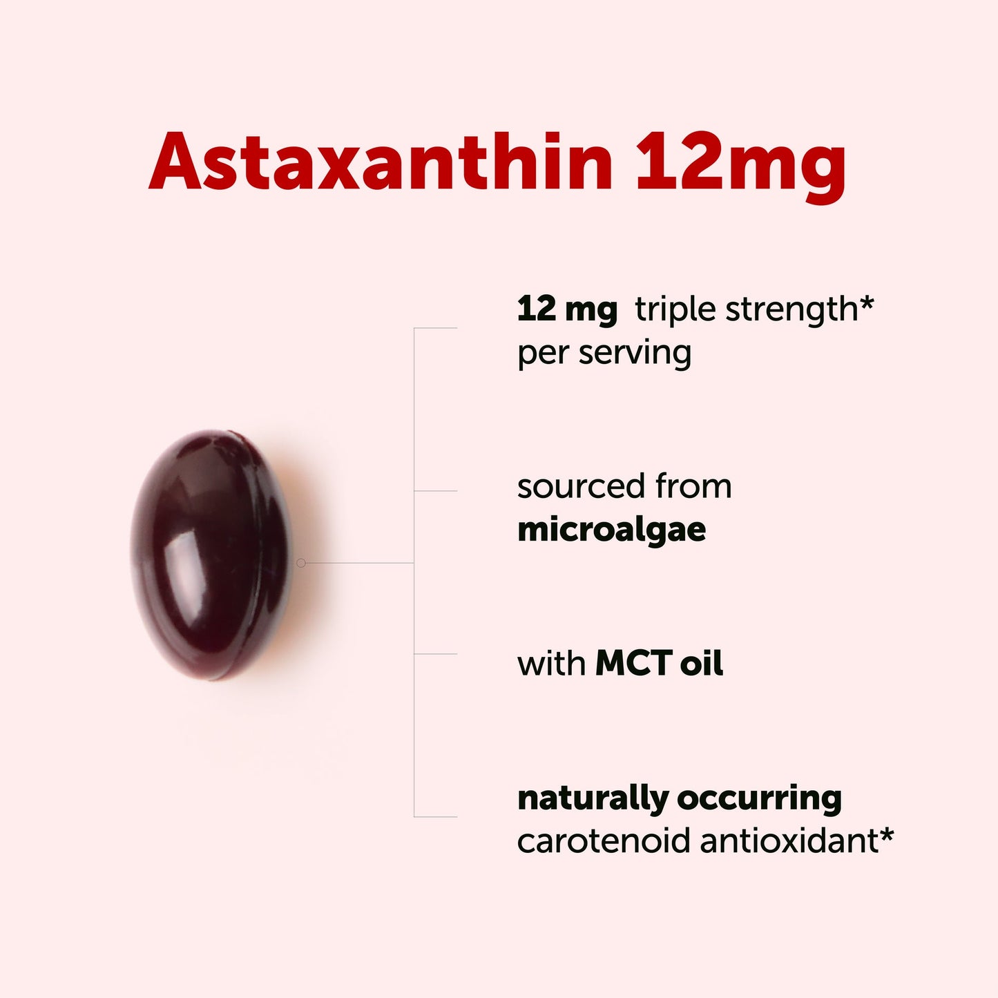 Microingredients Astaxanthin 12mg